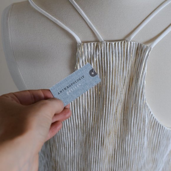 NEW Sunday in Brooklyn Shae Gold Shimmer Dress - Picture 11 of 15